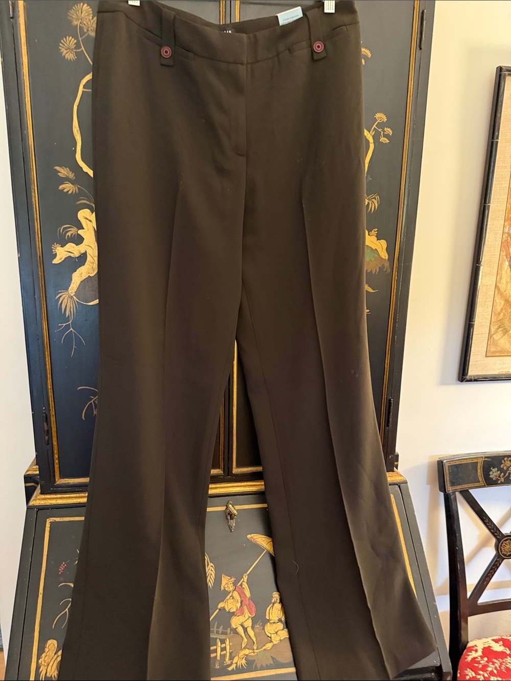 Tribal Brown Boot Cut Dress Pants